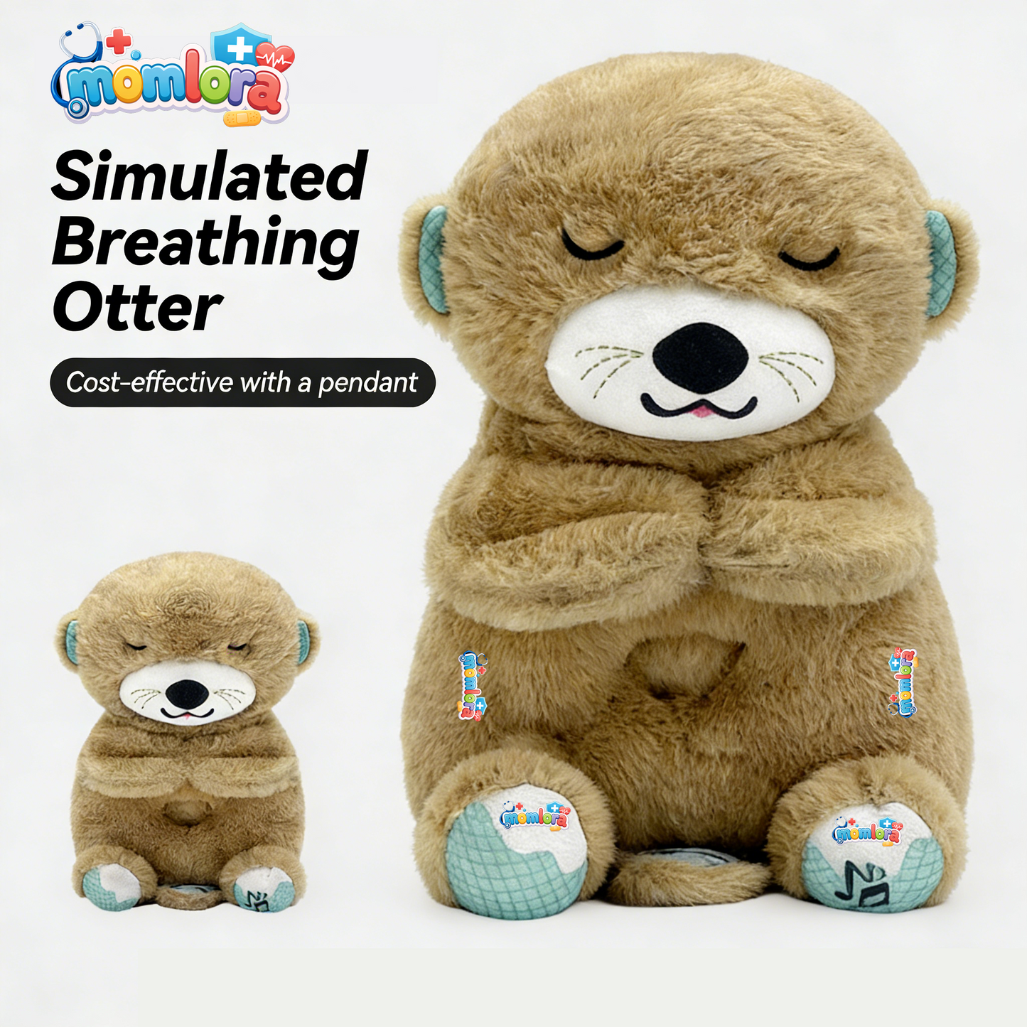 MomLora™ - Breathing Otter Sleep Companion Plush Toy