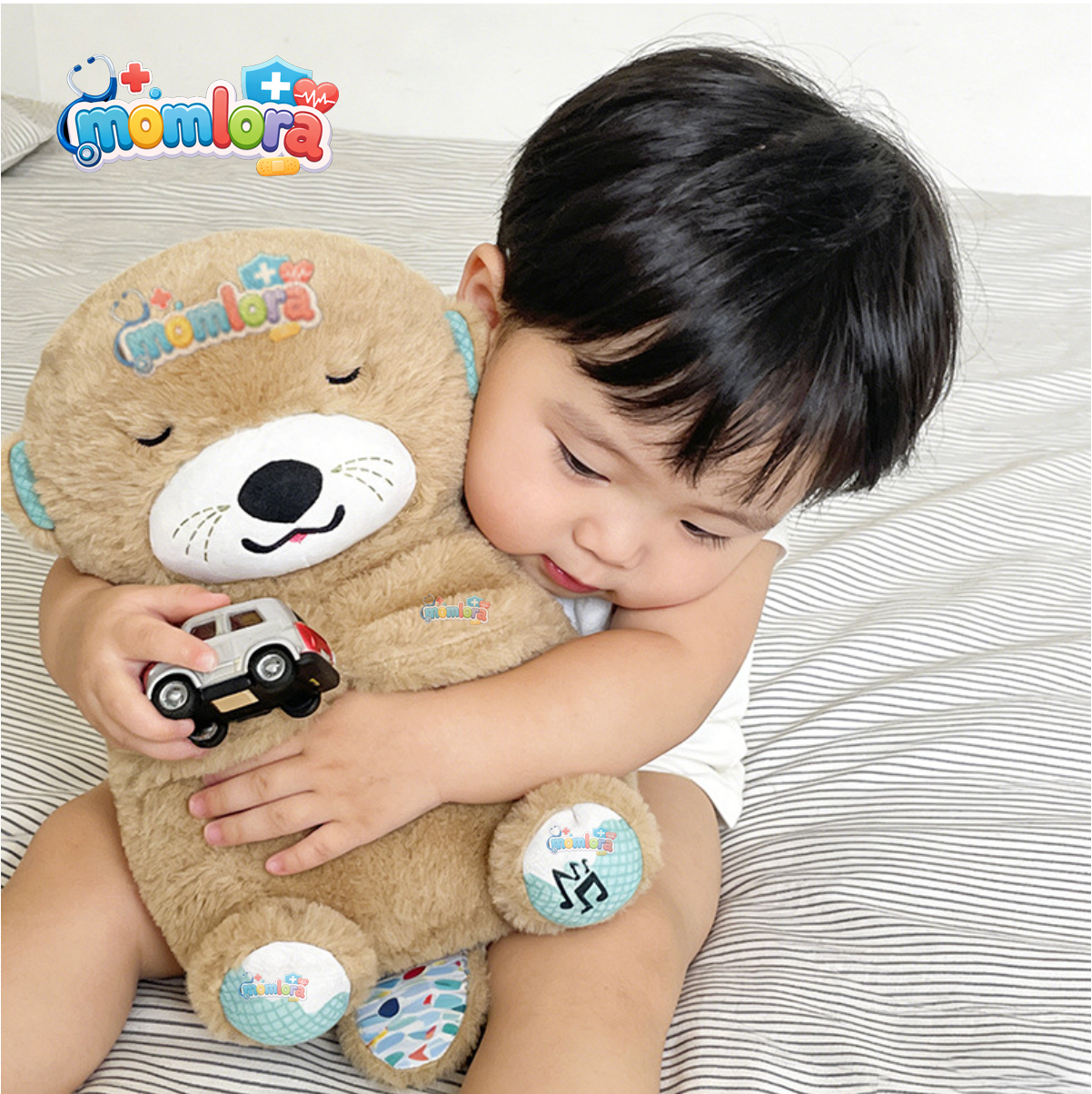 MomLora™ - Breathing Otter Sleep Companion Plush Toy